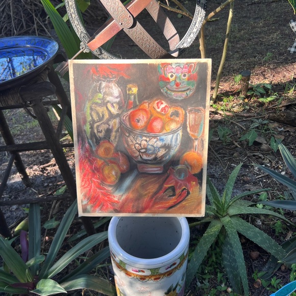 Amazing oil pastel by a 12 year old boy!! signed by artist - Picture 8 of 8